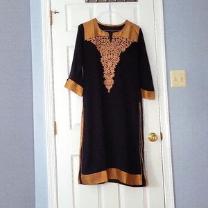 Brand new Indian ethnic wear kurta in Black and gold. Size 42